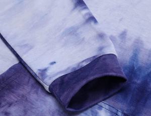 2025 personalizado ligero Tie Dye Pullover Hoodie hombres sueltos Casual manga larga sudaderas con bolsillos para la temporada de otoño - Product Image 4