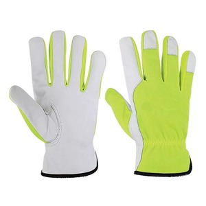 Gants de sécurité bon marché en cuir synthétique souple pour l'assemblage mécanique de travaux manuels - Product Image 1