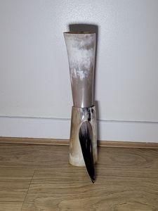 ฮอร์นสำหรับดื่มไวน์พร้อมขาตั้งแฮนด์เมดขนาด350มล. ดีไซน์หรูหราสไตล์วินเทจสำหรับปาร์ตี้ไวน์ - Product Image 5