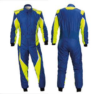 Traje de Carreras de Karting Personalizado con Logotipo, Talla Grande, Color Azul Verde, Cremallera Delantera, Ligero, Transpirable, Resistente al Viento, Poliéster/Nailon, OEM - Product Image 5