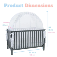 Portable sécurité bébé filet berceau auvent couverture tricoté tissu tente berceau filet pour bébé groupe d'âge empêche l'escalade