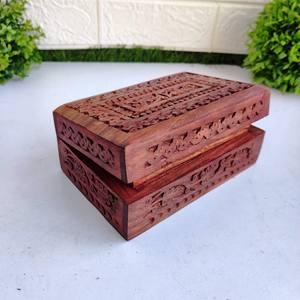 Brown Square Mdf Wooden Box Gifts & Crafts Wooden Boxes Wall <b>Signs</b> - Product Image 2
