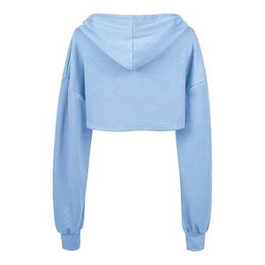 Sudadera corta con capucha para mujer Sudadera de manga larga Jersey transpirable cómodo Sudaderas con capucha cortas para mujer - Product Image 2