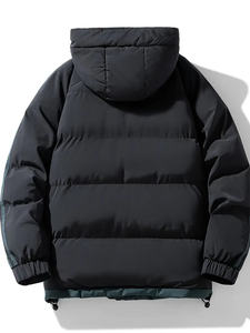 Chaqueta acolchada para hombre hecha a medida 2024, abrigo de invierno impermeable de alta calidad con decoración de piel, precio al por mayor - Product Image 4