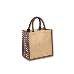 ¡Venta al por mayor de fábrica, impresión personalizada ecológica, regalo de compras de boda, bolsas de yute con! 00% material natural - Product Image 4