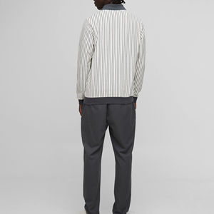 Rugby de haute qualité, couleur personnalisée, pour chemises, classique, manches longues, décontracté, respirant, en toile tricotée, 100% coton biologique, pour hommes - Product Image 5