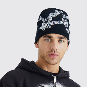 2025 qualité supérieure personnalisé OEM à la mode bonnet chapeaux de haute qualité pour hommes et femmes conception pour voyage Jacquard bonnets - Product Image 1