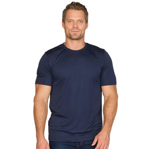 T-shirts de sport vierges en gros, coupe classique, pour hommes, t-shirts de course unisexes, t-shirt de performance à manches courtes - Product Image 1