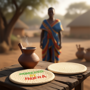 T-shirt à manches longues pour les amateurs d'Injera, inspiré du pain Injera, à des fins promotionnelles - Product Image 3