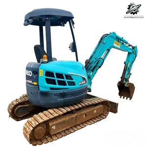 Mini-excavatrice Kobelco SK30 d'occasion, 3 tonnes, godet de 0,15 m³, marque japonaise d'origine, petite excavatrice sur chenilles pour travaux de construction, machine certifiée CE - Product Image 1