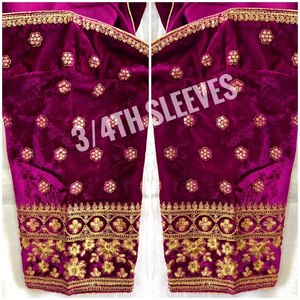 Hermosa Blusa con estampado Sabyasachi con elegante Latkan - Product Image 2