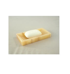 Jabonera de bambú con piedra de mármol cuadrada rectangular personalizada al por mayor, bandeja decorativa para baño, jabonera de mármol blanco - Product Image 6