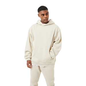 Conjunto de chándal de gran tamaño personalizado para hombre al por mayor, Sudadera con capucha y pantalones lavados con ácido, ropa informal para correr con OEM personalizado - Product Image 1