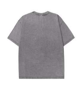 เสื้อยืดโอเวอร์ไซส์ผู้ชายผ้าฝ้าย 100% ล้างสีแบบแอซิด กำลังเป็นที่นิยม - คุณภาพดีที่สุด สีและขนาดปรับแต่งได้ แห้งเร็วและระบายอากาศได้ดี - Product Image 4