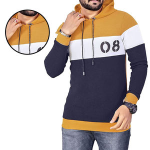 Sweat-shirt à capuche de haute qualité pour hommes, sweat-shirt de sport d'hiver confortable à motif solide et avec logo brodé personnalisé - Product Image 6