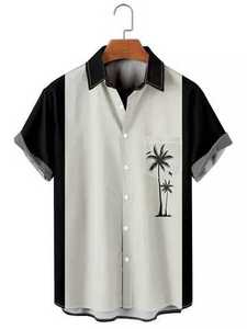 T-shirt d'été hawaïen 2026 de haute qualité, entièrement sublimé, résistant aux intempéries, imprimé vintage pour hommes - Product Image 3