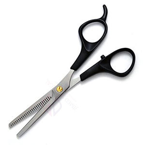 Lames professionnelles en acier inoxydable Ciseaux amincissants Poignée antidérapante Durable et précise pour les barbiers et les stylistes - Product Image 2