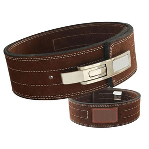 เข็มขัดหนังแท้หนา10มม. สำหรับมืออาชีพยกน้ำหนักเข้ายิมเข็มขัดยกเอวเทรนเนอร์สำหรับออกกำลังกาย - Product Image 6