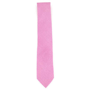 Cravatta Classica da Uomo Michael Kors in Twill di Seta Geo Cube, Rosa, con Stampa Jacquard in Poliestere, Stile Casual, Taglia Regolare, Ottima per Regali - Product Image 1