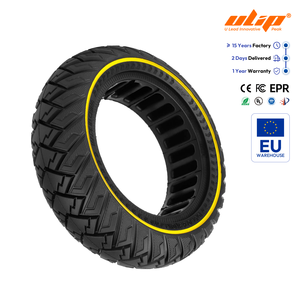 ยางตันแบบออฟโรด Ulip 10*2.70-6.5(10*2.75) พร้อมวงแหวนสีเหลือง สำหรับ Kukirin A1 M4 Max G2 Master Kugoo G-Booster - Product Image 1