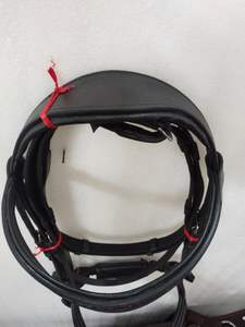 Brida de cuero con banda de cejas de cristal enrollado de calidad inigualable Acolchado suave con Riendas de tela Cuero disponible a un precio asequible - Product Image 6