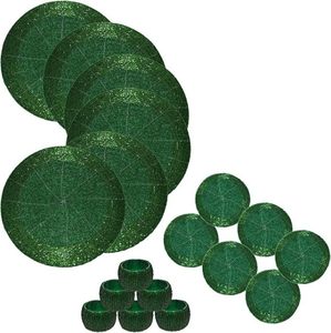 Napperon en perles de verre à thème idéal pour les fêtes et autres fonctions Vaisselle Design décoratif Napperon arrondi Design - Product Image 2