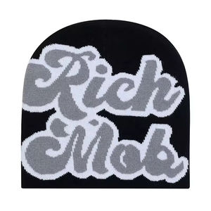 Ropa de Calle Personalizada al por Mayor, Tejida en Jacquard con Logotipo Grande, Unisex, Acrílica, Transpirable, Impermeable, Elástica de 46-52 cm, para Playa - Product Image 5