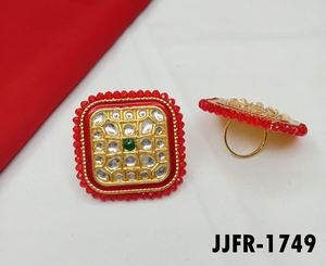 Bague en alliage de luxe pour femmes bijoux de mode réglables mariage fête de mariée décontracté traditionnel ethnique déclaration en gros - Product Image 4