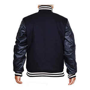 Logotipo personalizado ligero Letterman chaqueta de moda suelta de talla grande cálido Varsity chaquetas - Product Image 5