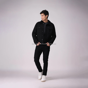 Nardon Apparel OEM Chaqueta vaquera de invierno de algodón 100% de alta calidad para hombre con logotipo bordado estampado personalizado Transpirable ecológico - Product Image 4