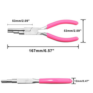 คีมดัดลวดสแตนเลสคุณภาพสูง ใช้งานง่าย พร้อมที่ตัด สำหรับทำเครื่องประดับและร้อยลูกปัด - Product Image 3