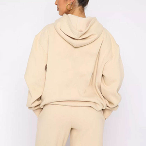 Streetwear personnalisé lourd, sweats à capuche et pantalons de survêtement vierges à épaules tombantes, survêtements en polaire, ensemble de survêtements surdimensionnés ensembles pour femmes - Product Image 4
