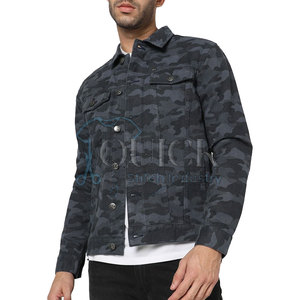 Jeans coupe ajustée fabriqués par des professionnels veste de printemps décontractée à usage extérieur logo avant écologique imperméable pour hommes personnalisé - Product Image 1