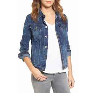 Chaqueta Vaquera Elegante para Mujer, Ropa Casual, Venta al por Mayor OEM, Chaqueta Vaquera de Algodón de Alta Calidad para Mujer, Chaqueta Vaquera Personalizada en Venta - Product Image 6