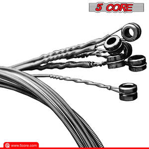 กีตาร์โปร่ง 5 คอร์ 6 สาย ชุดสายเหล็กเกจเบา แกนคาร์บอน เสียงใสทรงพลัง ทนทาน - Product Image 4