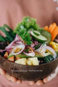 ชามกะลามะพร้าวธรรมชาติขนาดเล็ก100% แบบเวียดนามการแกะสลักเลเซอร์โลโก้เป็นมิตรกับสิ่งแวดล้อมสำหรับใช้ในบ้าน Eco2go เวียดนาม - Product Image 3