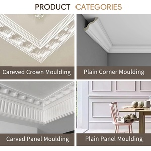 Moulures murales en polyuréthane de style européen à bon prix, décorées de <span class=keywords><strong>blanc</strong></span>, en PU architectural, provenant de Guangzhou - Product Image 4