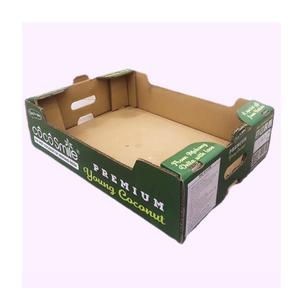 Caja de cartón corrugado UV Advantage para embalaje de papel rectangular al por mayor OEM para cocos frescos, envío de materiales reciclados - Product Image 1