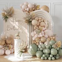Fabricants de qualité en Chine, décorations de fête réutilisables pour la remise de diplômes, décorations gonflables noires et dorées, guirlande d'arche de ballons de fête