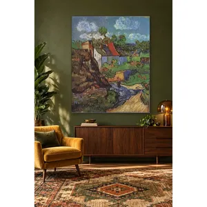 Impression sur toile Fida Van Gogh Maisons à Auvers - Product Image 4