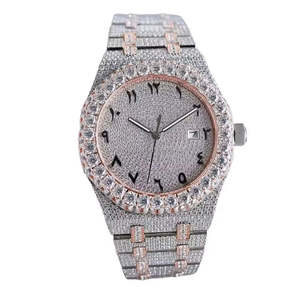 Montre de luxe VVS Moissanite diamant glacé Montre mécanique automatique Hip Hop Acier inoxydable Grand fabricant Prix de gros - Product Image 3