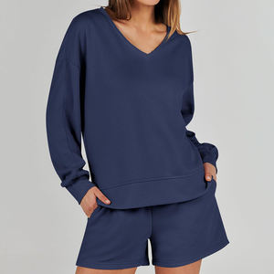 Vente chaude Sexy Club Floral Sports Yoga Soutien-Gorge Et Shorts Ensembles Femmes D'été Solide Ensembles Sans Manches Crop Top tricoté deux Pièces Ensemble - Product Image 6