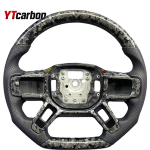 Volante de Fibra de Carbono YTcarbon con Luces LED para Defender 20-24, con Levas de Cambio Personalizables y Calefacción, Modificación para Automóvil - Product Image 4