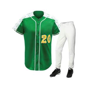 Acheter OEM ODM séchage rapide personnalisé imprimé équipe nom numéro évacuation de l'humidité respirant collège baseball uniformes ensembles - Product Image 3