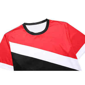 Venta caliente personalizable hombres transpirable poliéster algodón sublimación camiseta de alta calidad con logotipo personalizado - Product Image 3