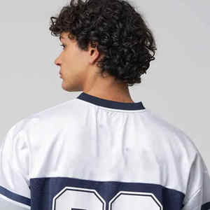 Nueva Camiseta de Fútbol de Moda Urbana Extra Grande Personalizada de la Mejor Calidad 100% Algodón para Hombre con Jersey de Fútbol Transpirable de Manga Corta - Product Image 6