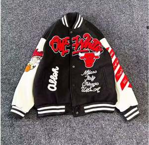 Veste de baseball pour homme MianDi, nouveau style, veste universitaire, col montant, imperméable, tendance de la mode, manteaux en toile, vente en gros - Product Image 1