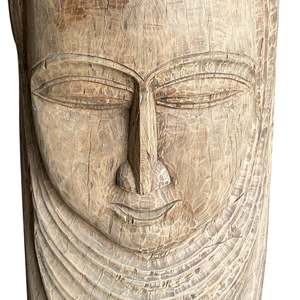 Bouddha en bois sculpté à la main, design traditionnel Feng Shui, pour l'extérieur - Product Image 6