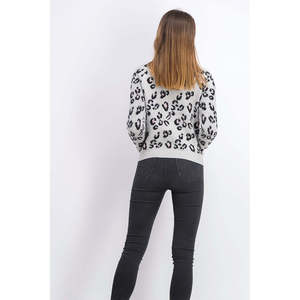 Cardigan da Donna Stile Vintage con Stampa Animalier Traspirante Casual Taglia Media - per Autunno e Inverno - Product Image 2