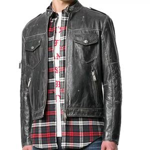 Veste à capuche réversible anti-UV en cuir et toile, design premium, col montant, logo frontal, imperméable et écologique, pour homme, collection 2025 - Product Image 2